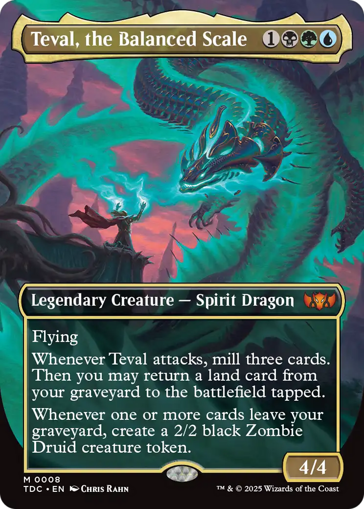 Teval, the Balanced Scale (Borderless) [Tarkir: Dragonstorm Commander] | Exor Games Bridgewater