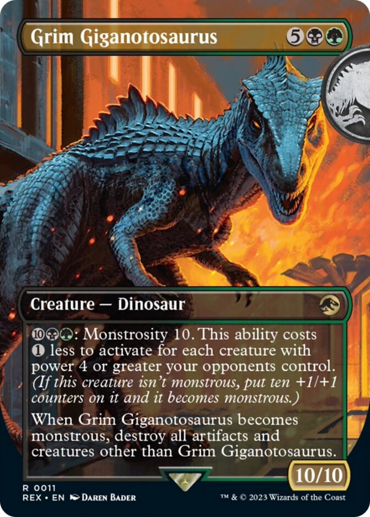 Grim Giganotosaurus (Borderless) [Jurassic World Collection] | Exor Games Bridgewater