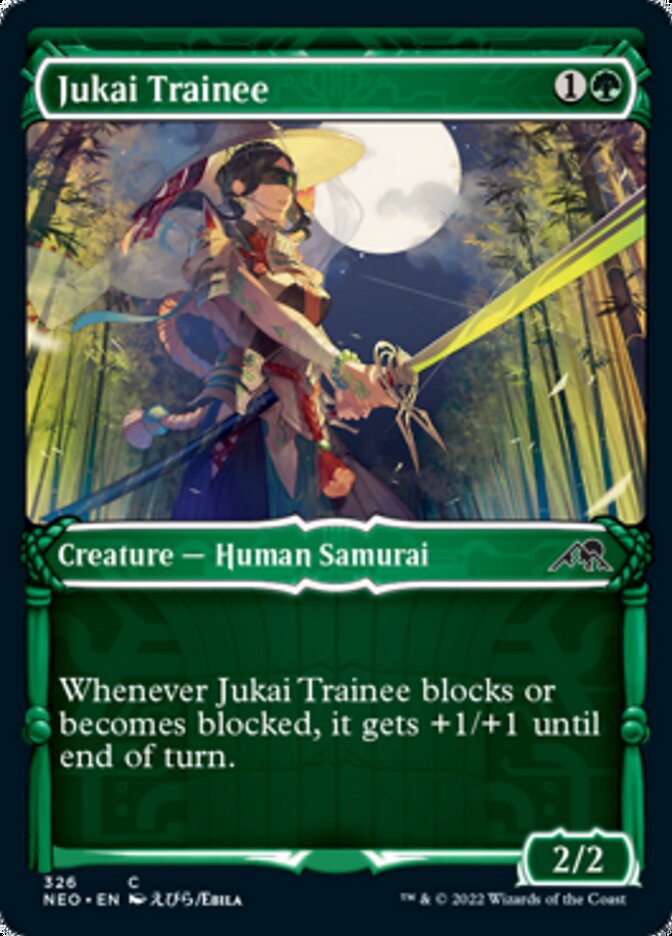 Jukai Trainee (Showcase Samurai) [Kamigawa: Neon Dynasty] | Exor Games Bridgewater