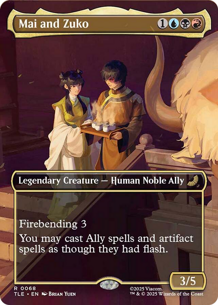 Mai and Zuko (Borderless) [Avatar: The Last Airbender: Eternal-Legal] | Exor Games Bridgewater