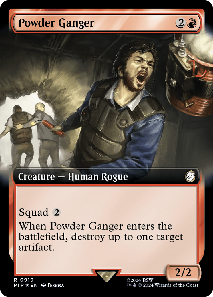 Powder Ganger (Extended Art) (Surge Foil) [Fallout] | Exor Games Bridgewater