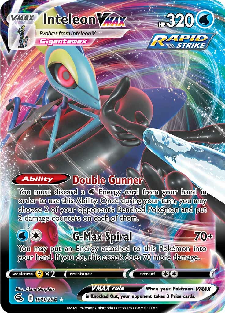 Inteleon VMAX (079/264) [Sword & Shield: Fusion Strike] | Exor Games Bridgewater
