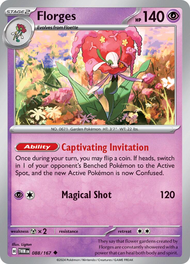 Florges (088/167) [Scarlet & Violet: Twilight Masquerade] | Exor Games Bridgewater