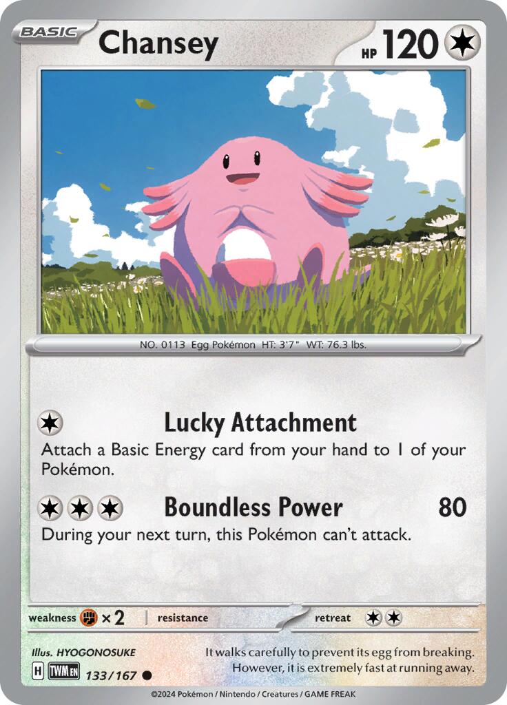 Chansey (133/167) [Scarlet & Violet: Twilight Masquerade] | Exor Games Bridgewater