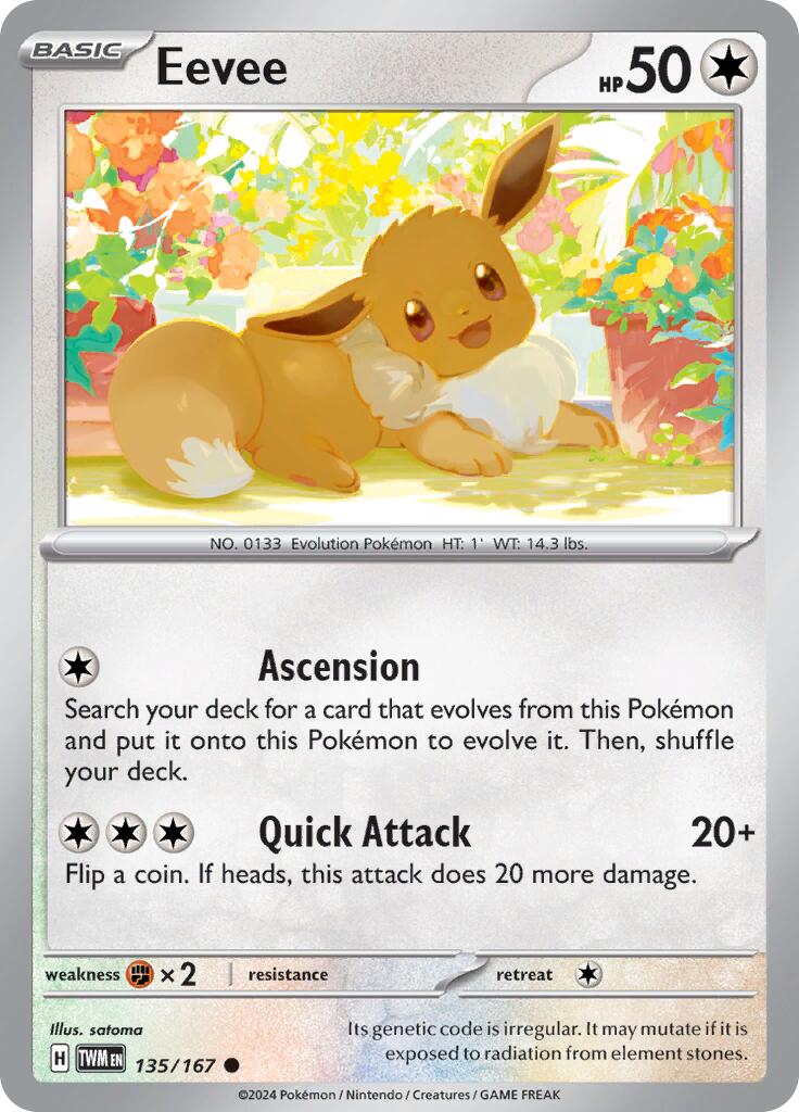 Eevee (135/167) [Scarlet & Violet: Twilight Masquerade] | Exor Games Bridgewater