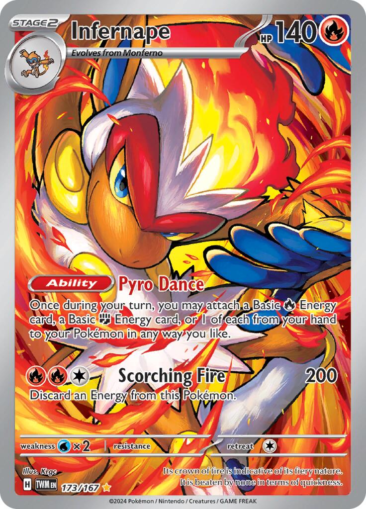 Infernape (173/167) [Scarlet & Violet: Twilight Masquerade] | Exor Games Bridgewater