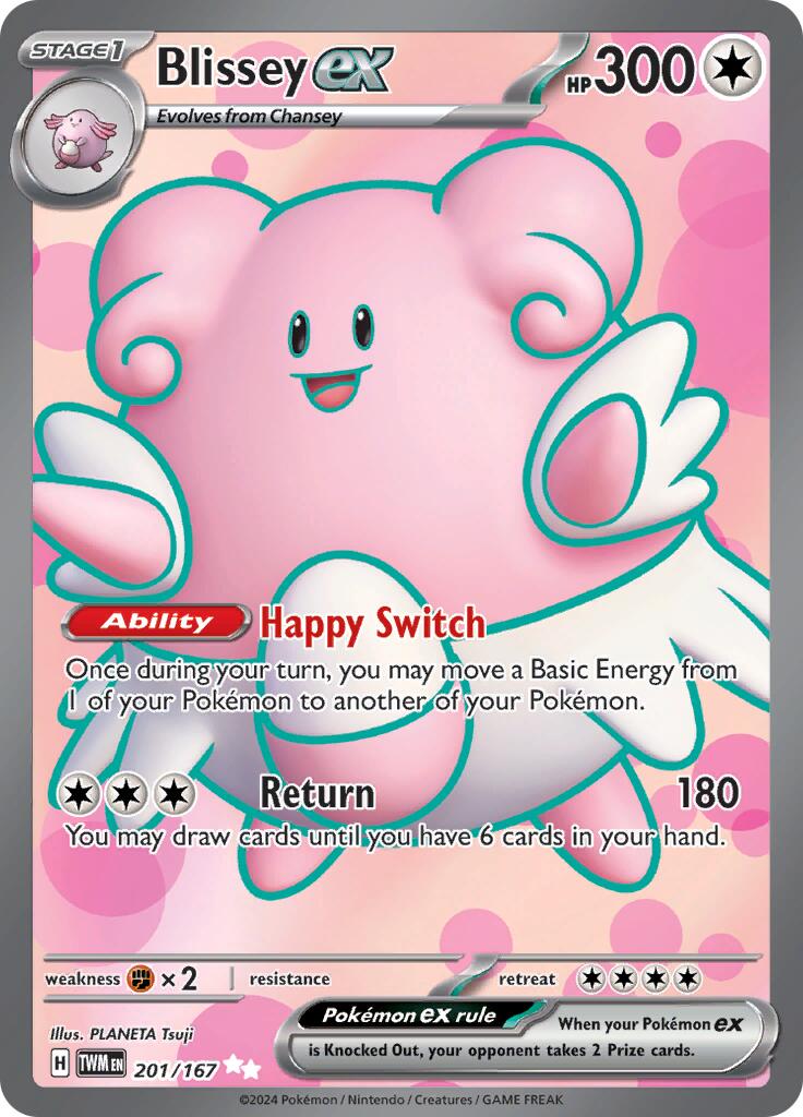 Blissey ex (201/167) [Scarlet & Violet: Twilight Masquerade] | Exor Games Bridgewater