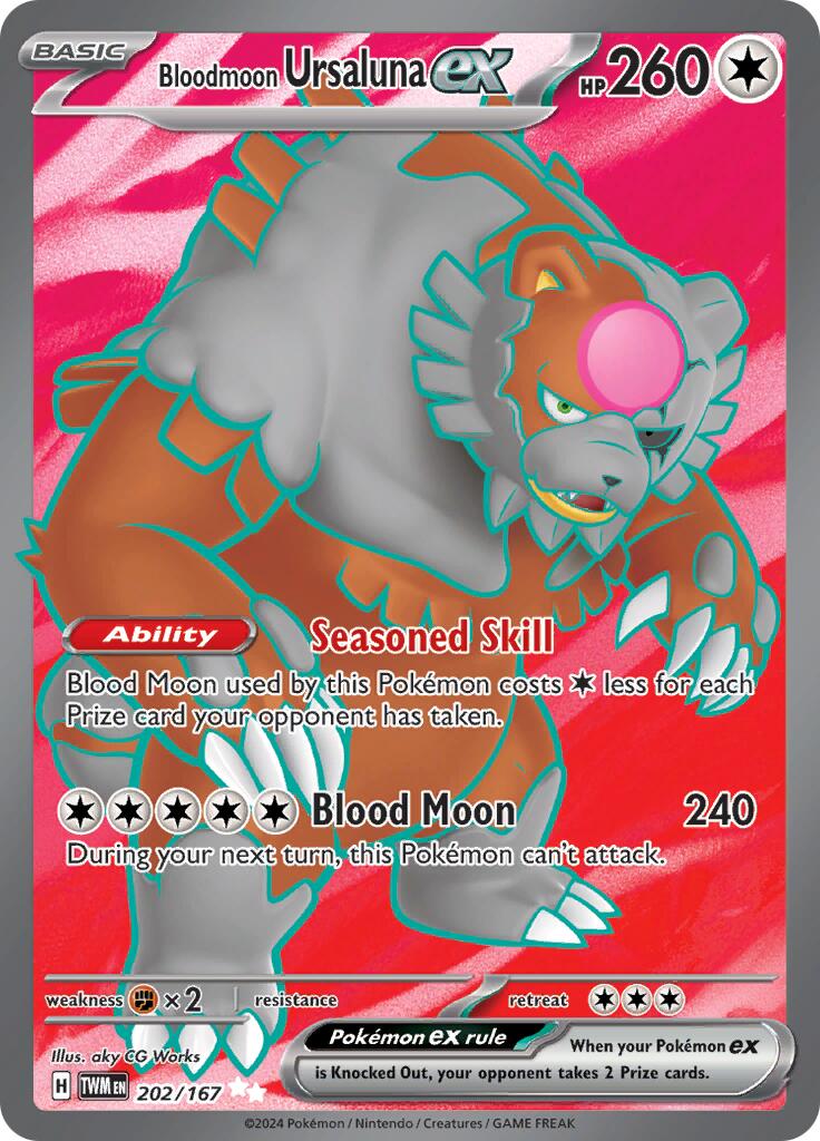 Bloodmoon Ursaluna ex (202/167) [Scarlet & Violet: Twilight Masquerade] | Exor Games Bridgewater