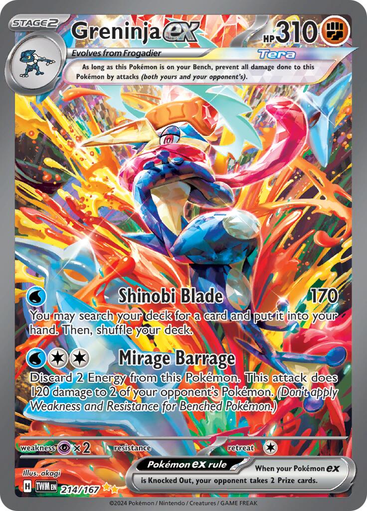 Greninja ex (214/167) [Scarlet & Violet: Twilight Masquerade] | Exor Games Bridgewater