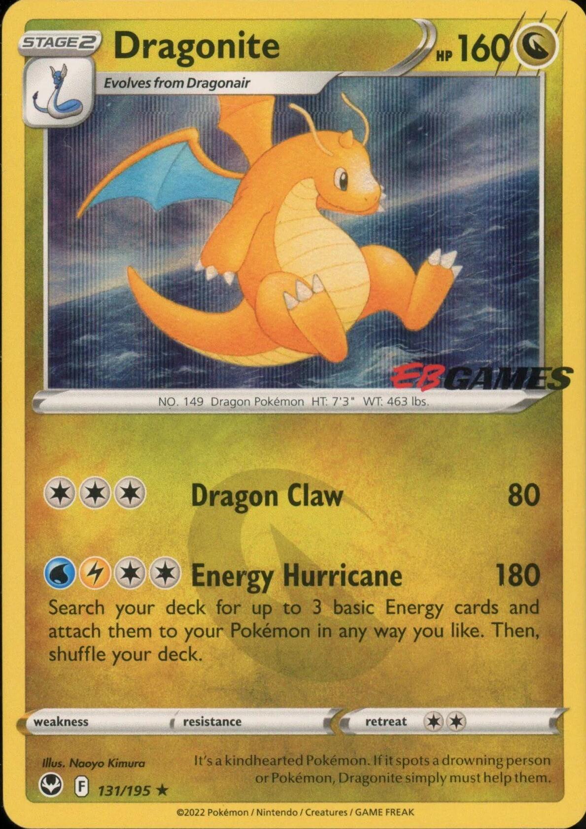 Dragonite (131/195) (EB Games Exclusive) [Miscellaneous Cards] | Exor Games Bridgewater