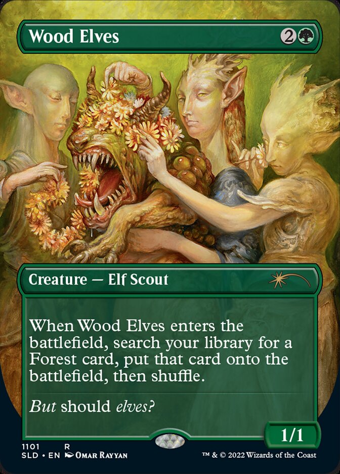 Wood Elves (Borderless) [Secret Lair Drop Series] | Exor Games Bridgewater