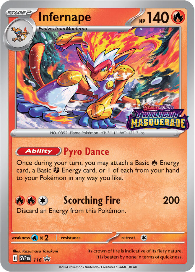 Infernape (116) [Scarlet & Violet: Black Star Promos] | Exor Games Bridgewater