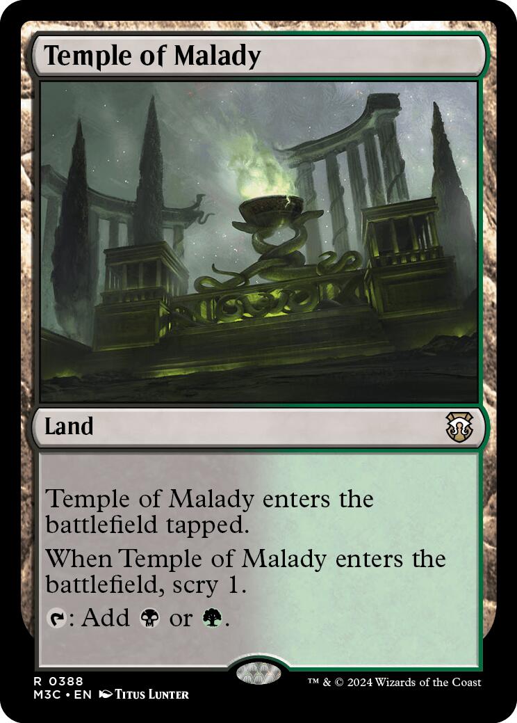 Temple of Malady [Modern Horizons 3 Commander] | Exor Games Bridgewater