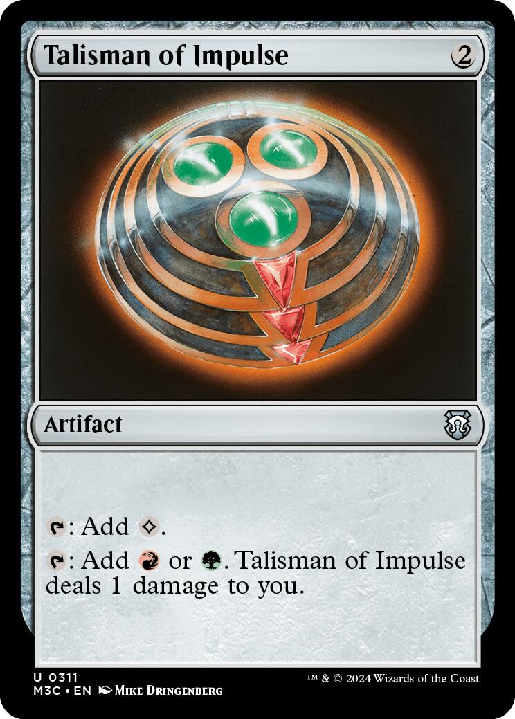 Talisman of Impulse [Modern Horizons 3 Commander] | Exor Games Bridgewater