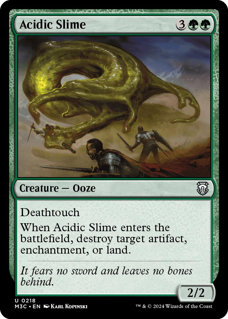 Acidic Slime [Modern Horizons 3 Commander] | Exor Games Bridgewater