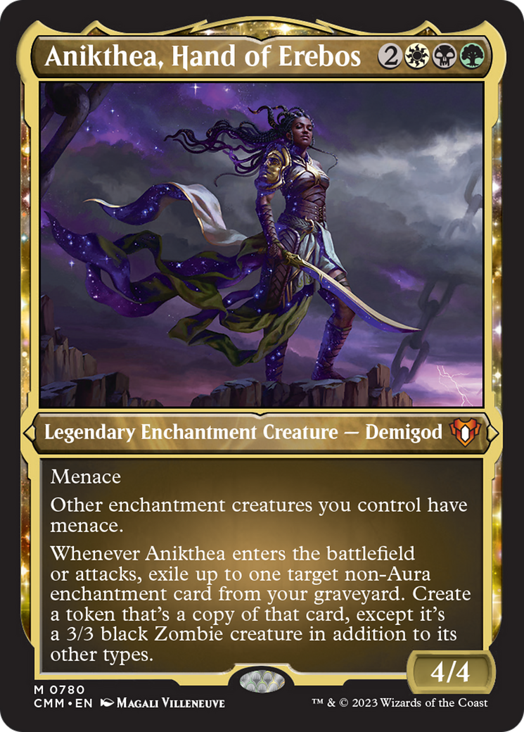 Anikthea, Hand of Erebos (Display Commander) (Foil Etched) [Commander Masters] | Exor Games Bridgewater