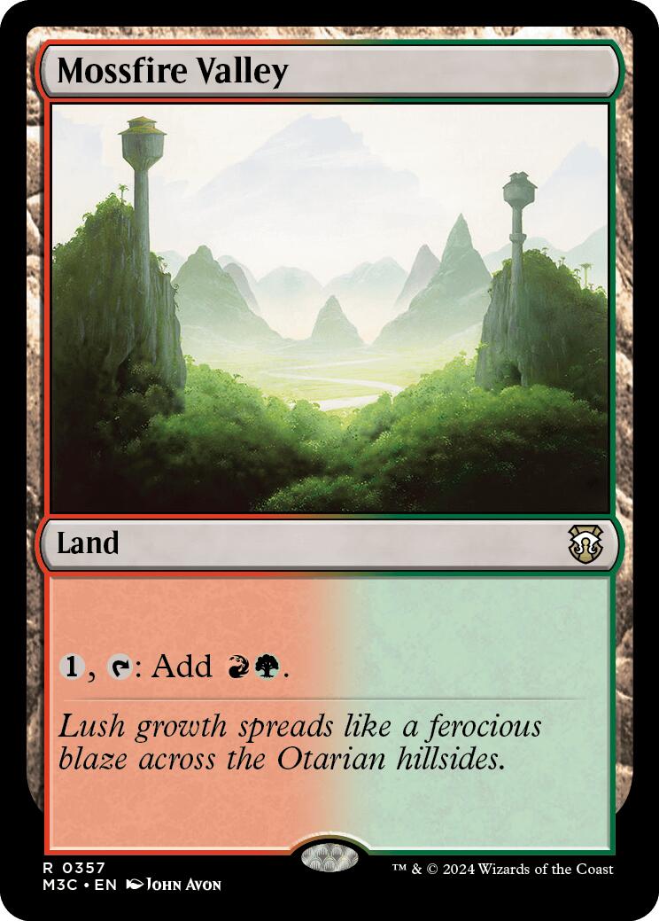 Mossfire Valley [Modern Horizons 3 Commander] | Exor Games Bridgewater