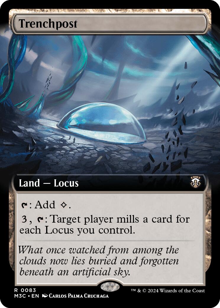 Trenchpost (Extended Art) (Ripple Foil) [Modern Horizons 3 Commander] | Exor Games Bridgewater