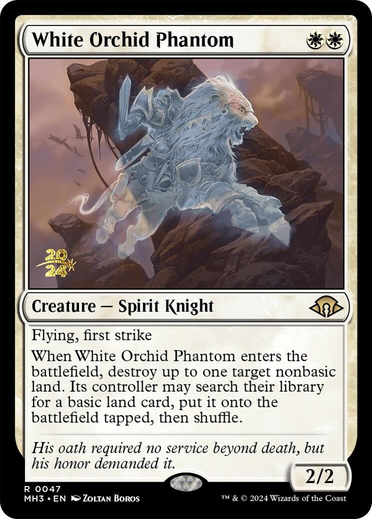 White Orchid Phantom [Modern Horizons 3 Prerelease Promos] | Exor Games Bridgewater