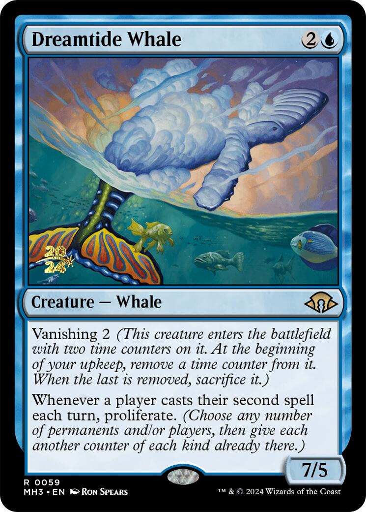 Dreamtide Whale [Modern Horizons 3 Prerelease Promos] | Exor Games Bridgewater