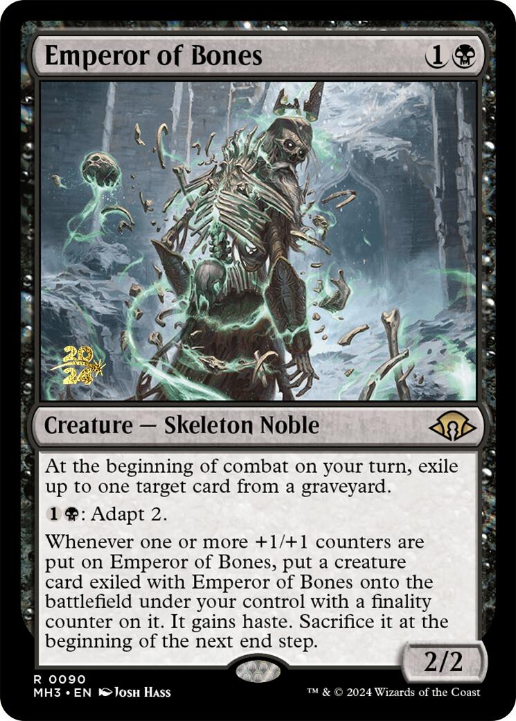 Emperor of Bones [Modern Horizons 3 Prerelease Promos] | Exor Games Bridgewater