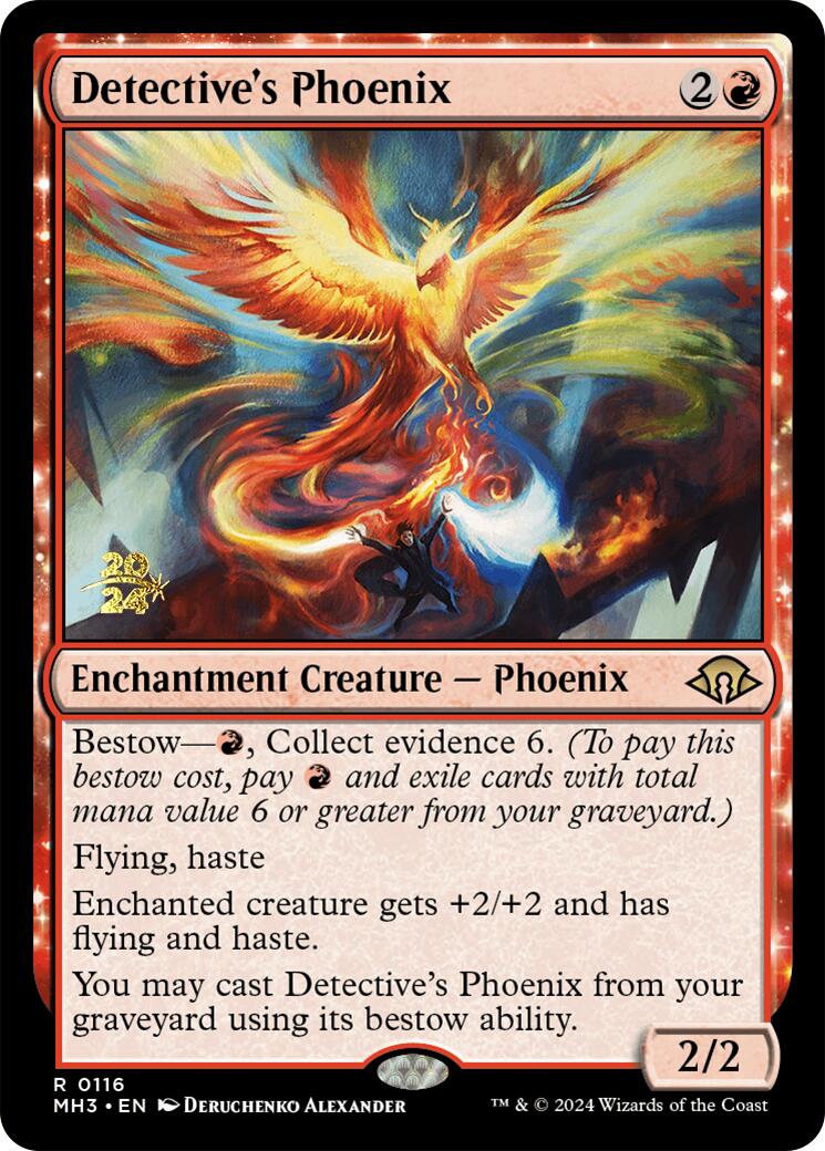 Detective's Phoenix [Modern Horizons 3 Prerelease Promos] | Exor Games Bridgewater