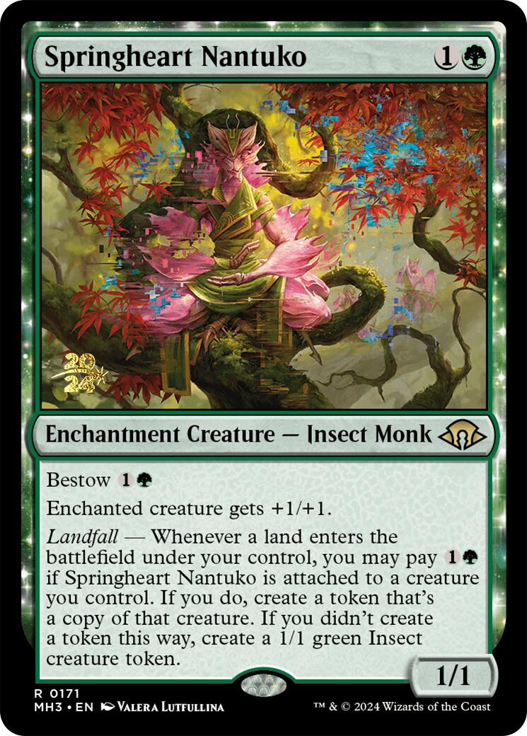 Springheart Nantuko [Modern Horizons 3 Prerelease Promos] | Exor Games Bridgewater