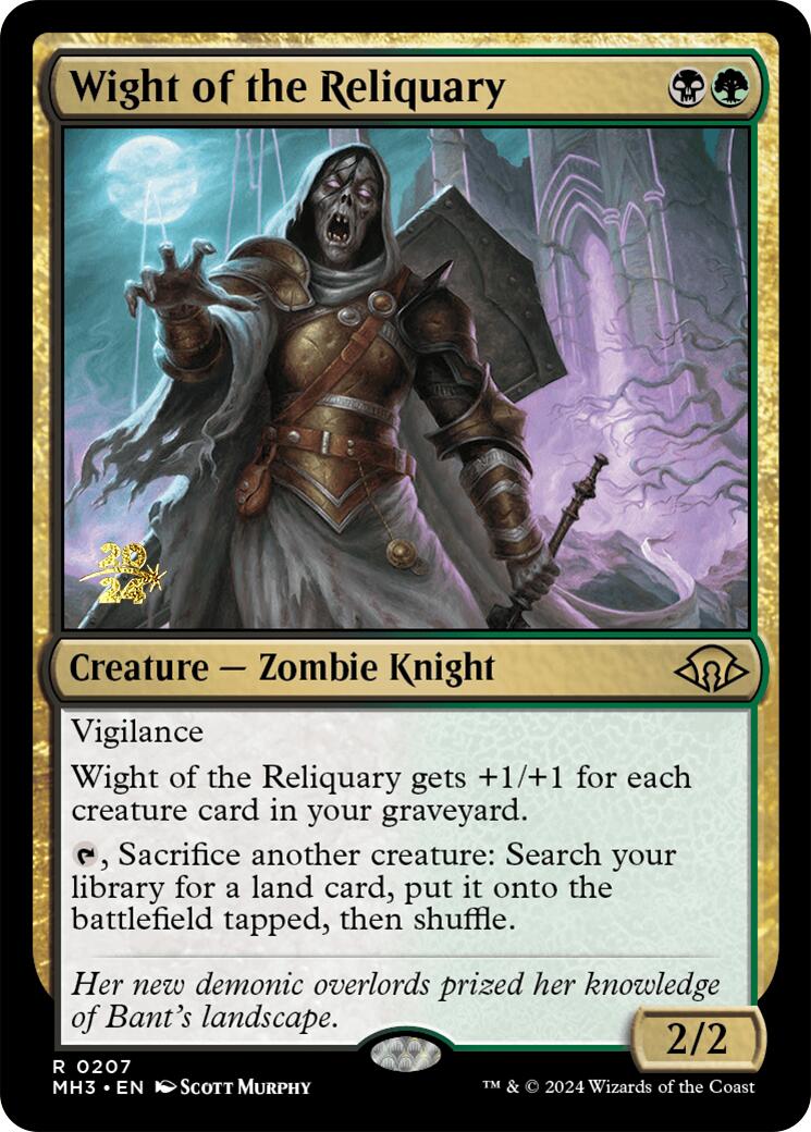 Wight of the Reliquary [Modern Horizons 3 Prerelease Promos] | Exor Games Bridgewater