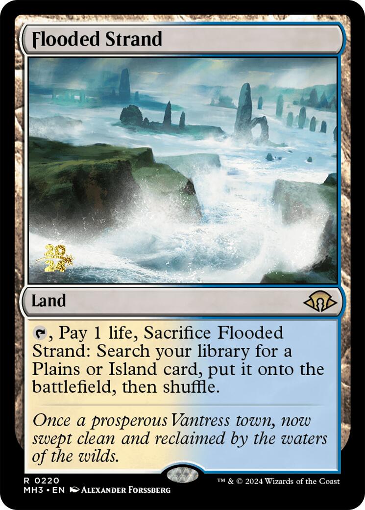 Flooded Strand [Modern Horizons 3 Prerelease Promos] | Exor Games Bridgewater