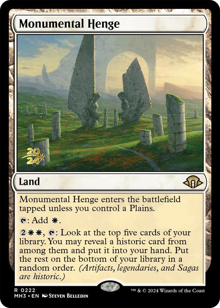 Monumental Henge [Modern Horizons 3 Prerelease Promos] | Exor Games Bridgewater
