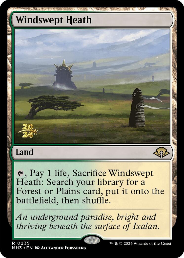 Windswept Heath [Modern Horizons 3 Prerelease Promos] | Exor Games Bridgewater