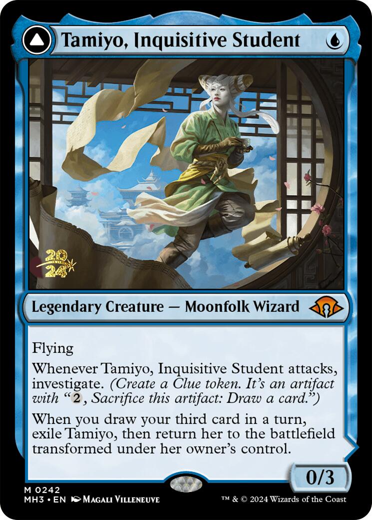 Tamiyo, Inquisitive Student [Modern Horizons 3 Prerelease Promos] | Exor Games Bridgewater