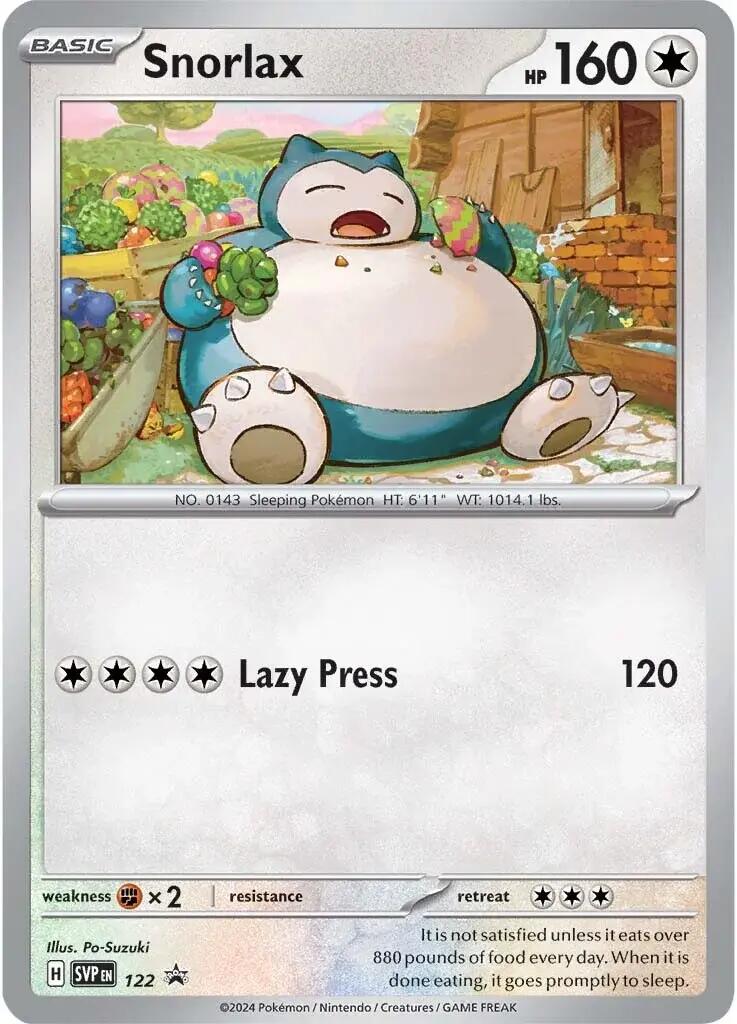 Snorlax (122) [Scarlet & Violet: Black Star Promos] | Exor Games Bridgewater
