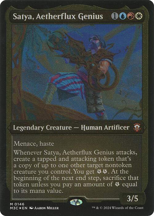 Satya, Aetherflux Genius (Display Commander) [Modern Horizons 3 Commander] | Exor Games Bridgewater