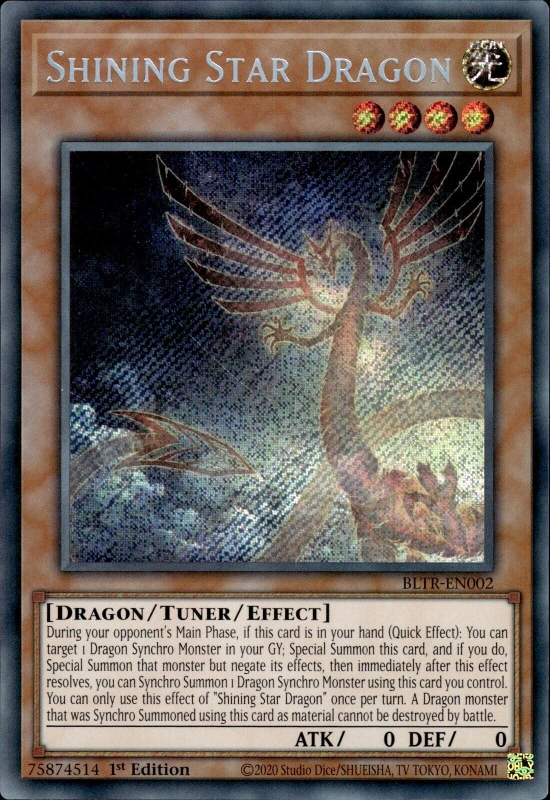 Shining Star Dragon [BLTR-EN002] Secret Rare | Exor Games Bridgewater