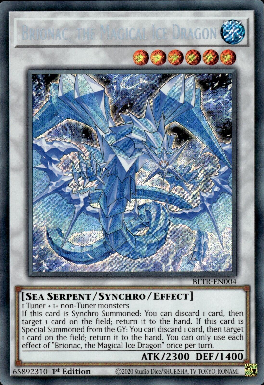 Brionac, the Magical Ice Dragon [BLTR-EN004] Secret Rare | Exor Games Bridgewater