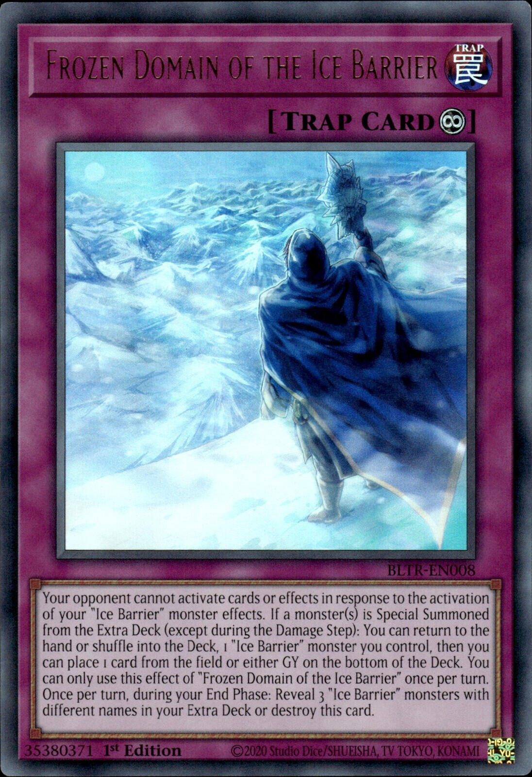 Frozen Domain of the Ice Barrier [BLTR-EN008] Ultra Rare | Exor Games Bridgewater