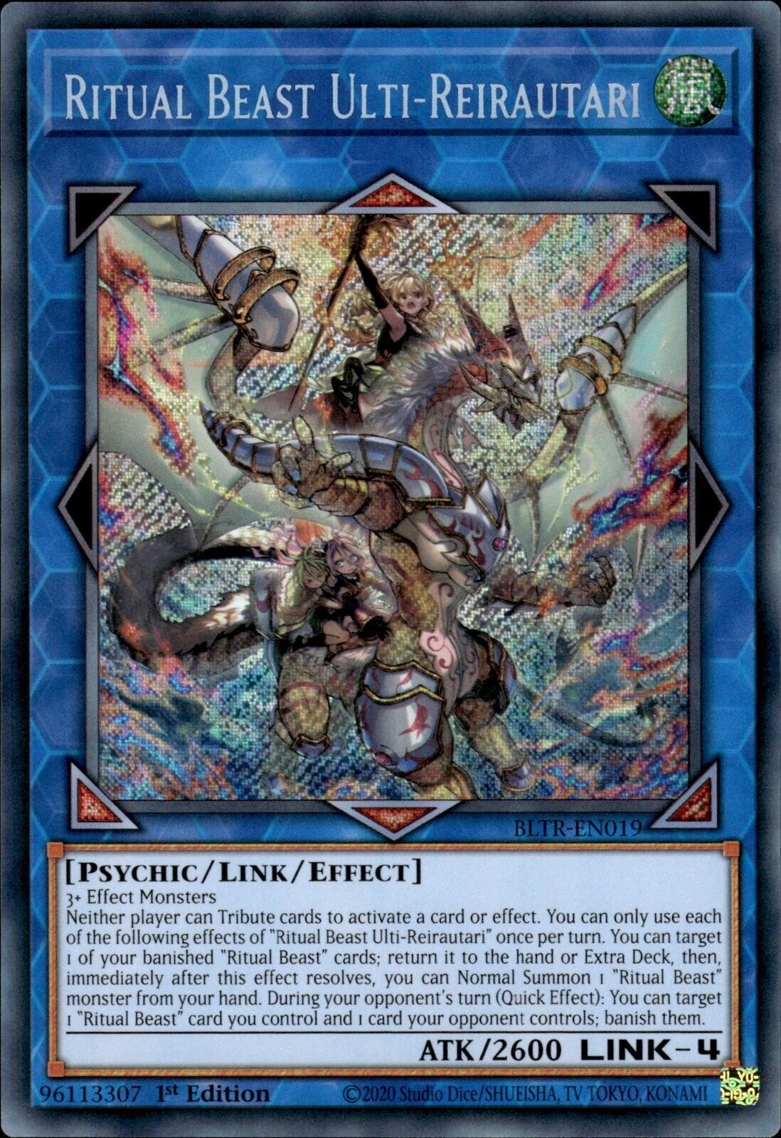 Ritual Beast Ulti-Reirautari [BLTR-EN019] Secret Rare | Exor Games Bridgewater