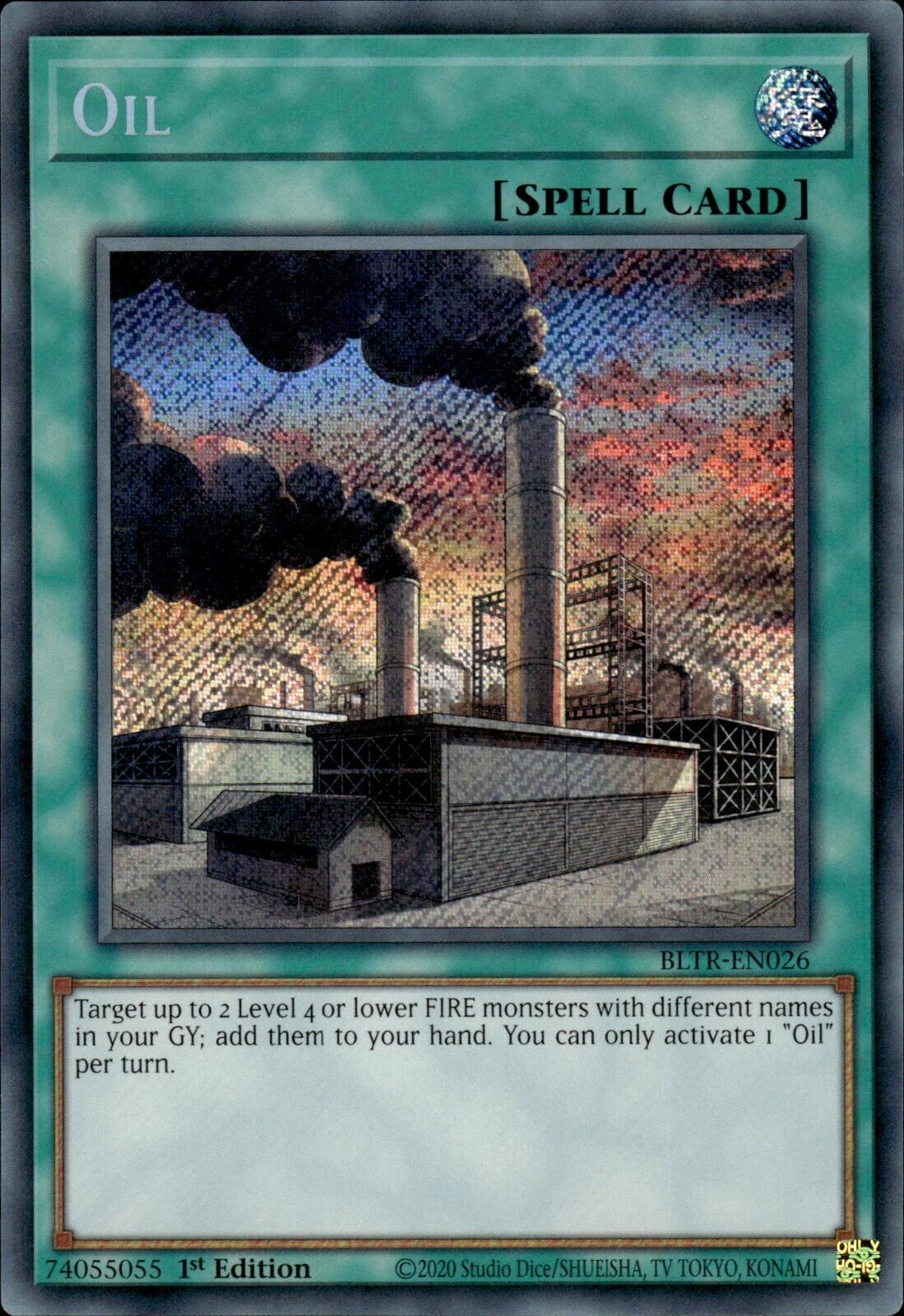 Oil [BLTR-EN026] Secret Rare | Exor Games Bridgewater