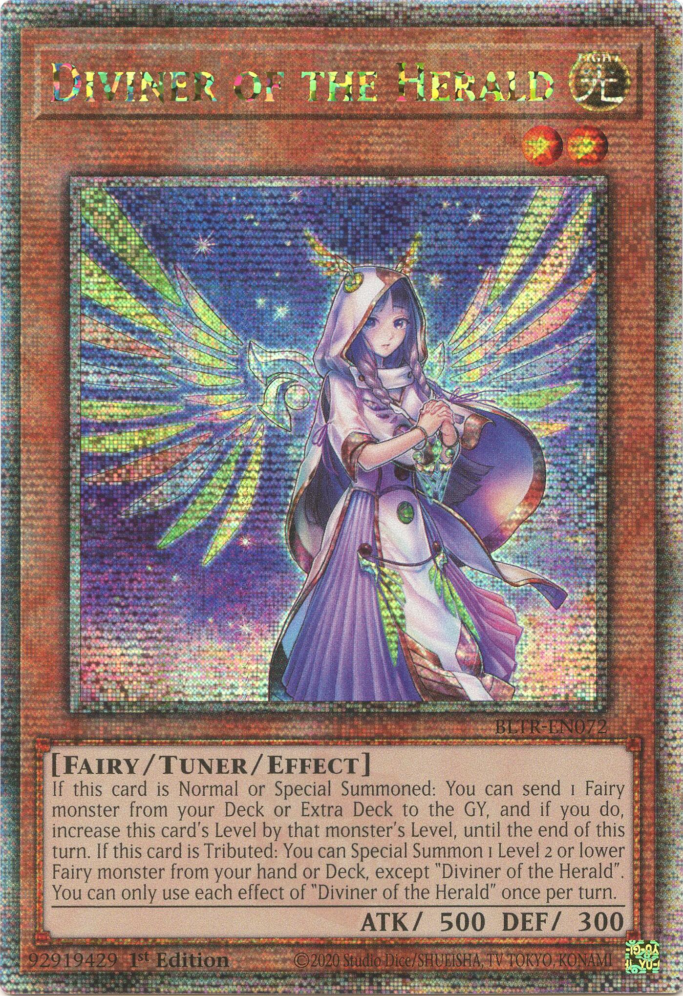 Diviner of the Herald (Quarter Century Secret Rare) [BLTR-EN072] Quarter Century Secret Rare | Exor Games Bridgewater
