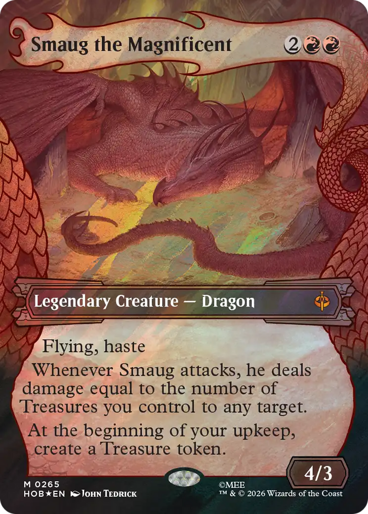 Smaug the Magnificent (Showcase) (Surge Foil) [The Hobbit] | Exor Games Bridgewater