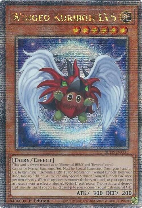 Winged Kuriboh LV6 (Quarter Century Secret Rare) [BLTR-EN001] Quarter Century Secret Rare | Exor Games Bridgewater