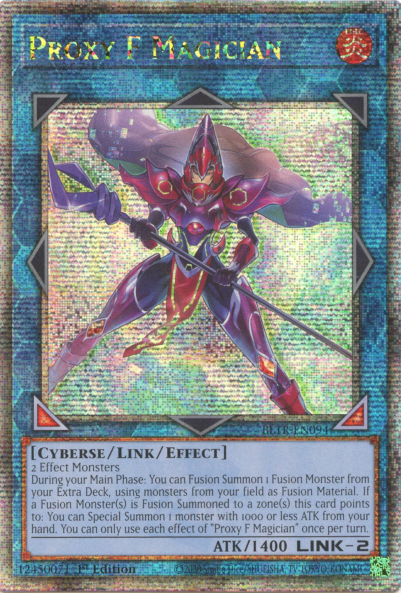 Proxy F Magician (Quarter Century Secret Rare) [BLTR-EN094] Quarter Century Secret Rare | Exor Games Bridgewater