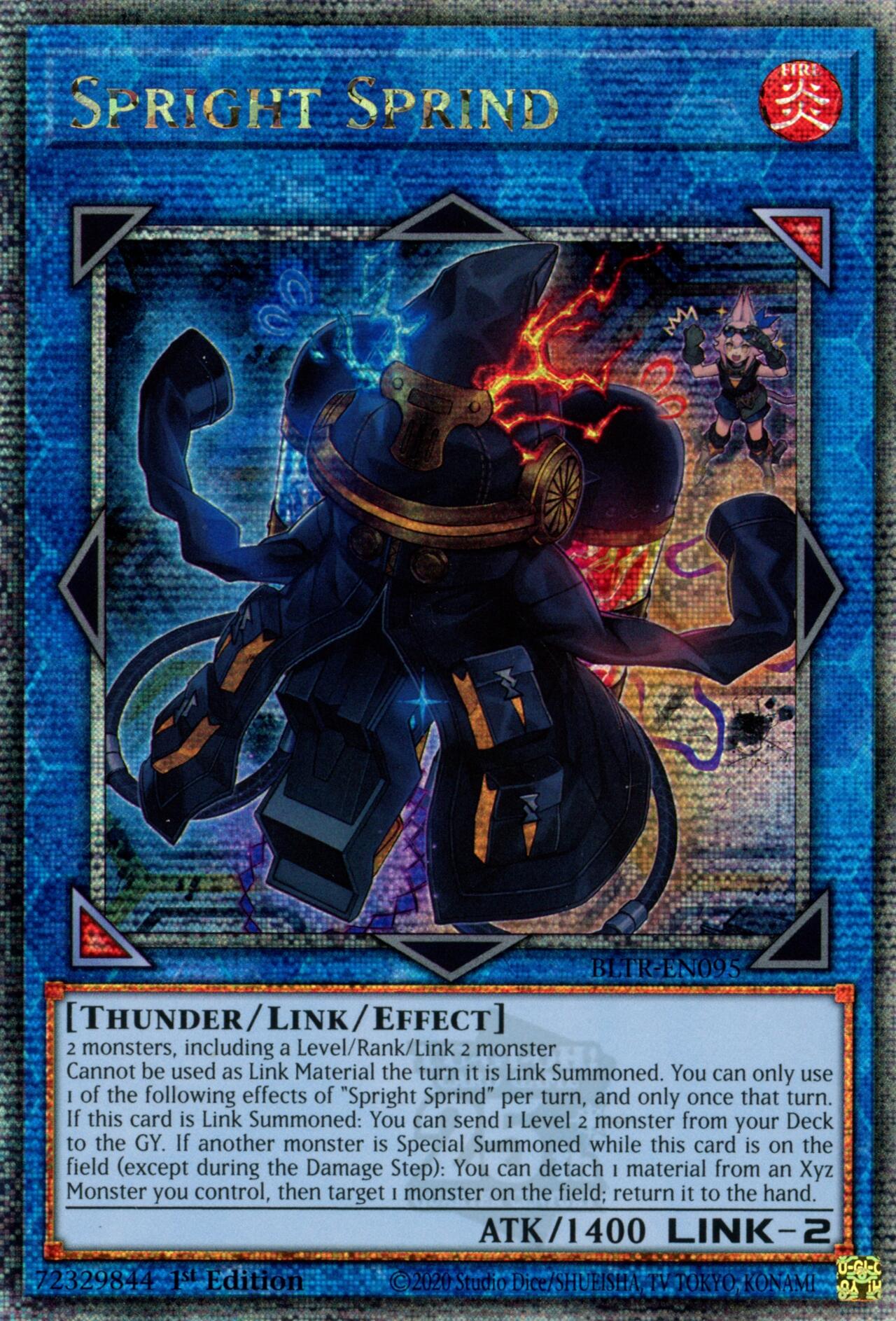 Spright Sprind (Quarter Century Secret Rare) [BLTR-EN095] Quarter Century Secret Rare | Exor Games Bridgewater