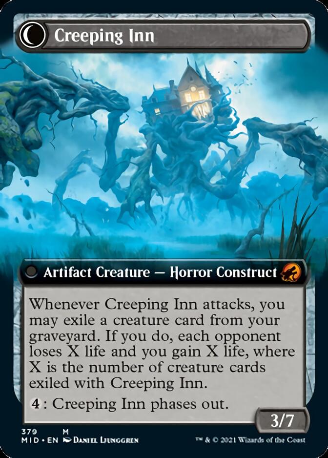 Hostile Hostel // Creeping Inn (Extended Art) [Innistrad: Midnight Hunt] | Exor Games Bridgewater
