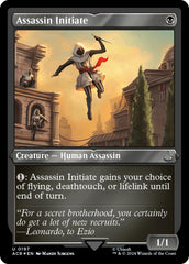 Assassin Initiate (Foil Etched) [Assassin's Creed] | Exor Games Bridgewater