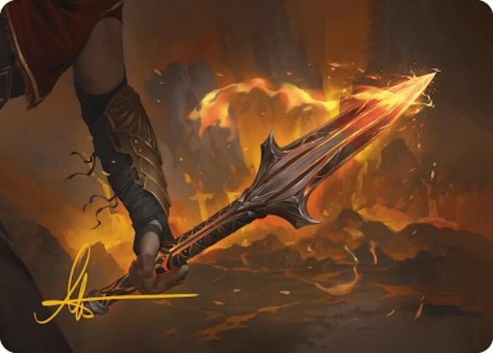 The Spear of Leonidas Art Card (Gold-Stamped Signature) [Assassin's Creed Art Series] | Exor Games Bridgewater