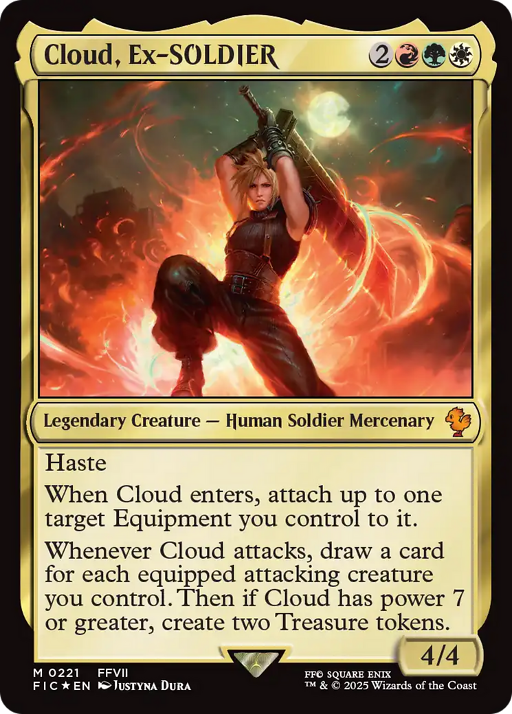 Cloud, Ex-SOLDIER (Surge Foil) [FINAL FANTASY Commander] | Exor Games Bridgewater