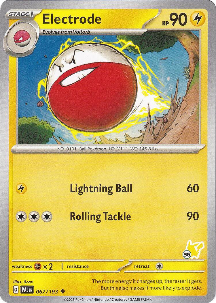 Electrode (067/193) (Pikachu Stamp #56) [Battle Academy 2024] | Exor Games Bridgewater