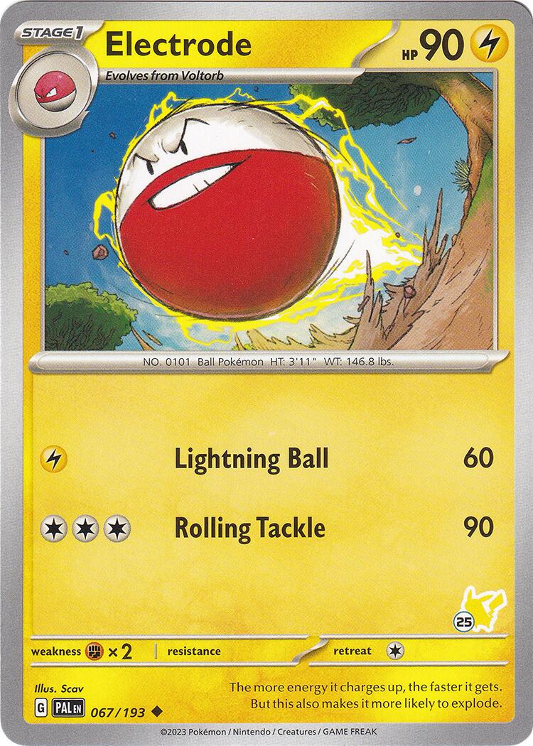 Electrode (067/193) (Pikachu Stamp #25) [Battle Academy 2024] | Exor Games Bridgewater